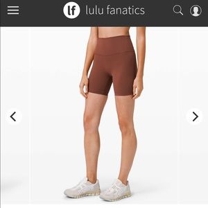 EUC Lululemon Wonder Train Shorts 6” Ancient Copper